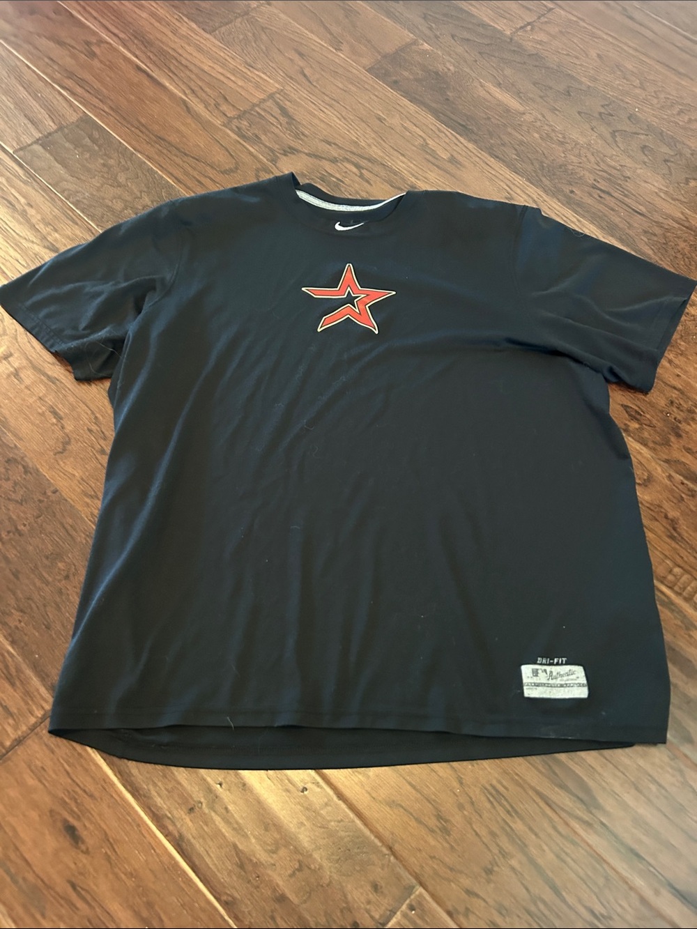 Nike Men's Black Vintage Houston Astros Dri-FIT Graphic Tee